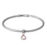 Orphelia Armband Bangle Teardrop Zilver 925 Bicolor Zirkonia 58 mm