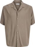 Jack & Jones Resort overhemd Loose Fit Korte mouw Effen Viscose Falcon S