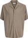 Jack & Jones Resort overhemd Loose Fit Korte mouw Effen Viscose Falcon S