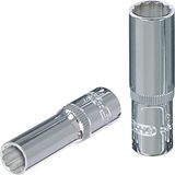 KS Tools 918.1615 1/4" CHROMEplus Dopsleutel, twaalfkant, lang, 3/8"