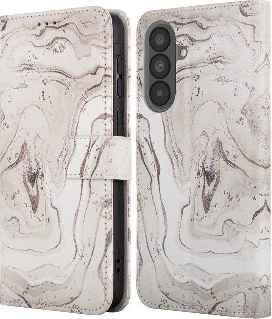 imoshion Design Bookcase voor de Samsung Galaxy A37 (5G) - Sandy Marble