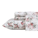 Laura Ashley - Kingsize lakens, katoenen percal beddengoedset, knapperige en coole woondecoratie (Ashfield Pink, King)