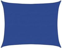 vidaXL Zonnezeil 160 g/m² rechthoekig 6x8 m HDPE zwart