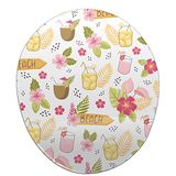 Bonamaison, Ergonomische muismat met polssteun, digitaal bedrukte muismat tegen schede problemen, antislip onderkant, voor kantoor en thuis, afmetingen: 20 x 23 cm