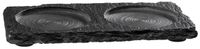 APS 971 - Leisteen serveerplateau - 15 x 8 cm - zwart