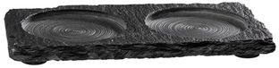 APS 971 - Leisteen serveerplateau - 15 x 8 cm - zwart