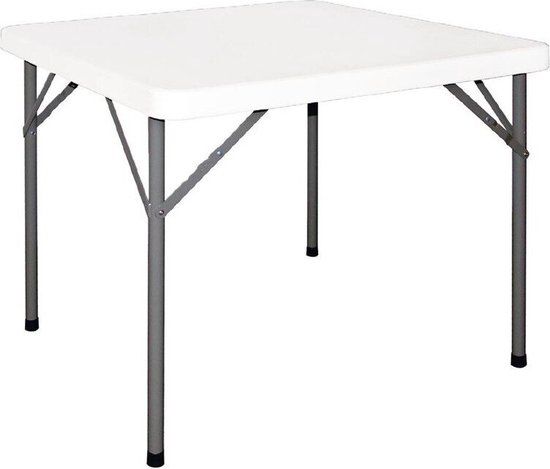 Bolero Inklapbare Eettafel - 86x86cm - Wit - Design