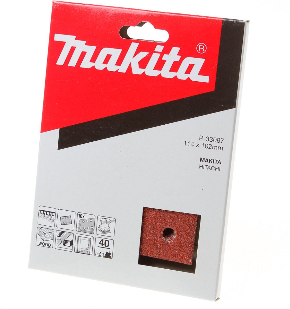 Makita Schuurvel klit 102 x 115mm K40 (Prijs per stuk