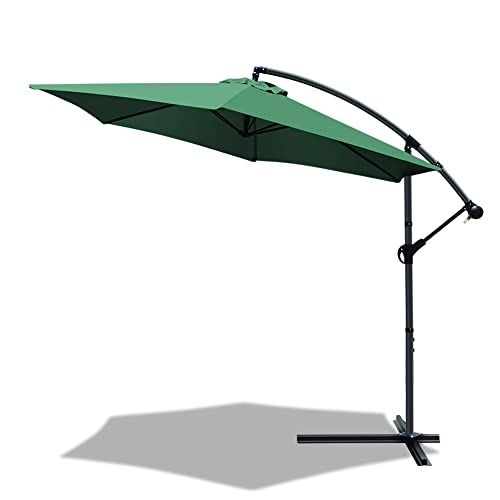 VOUNOT Zweefparasol - 300 cm - Groen