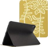 Selencia Tablet Hoes - Geschikt voor Apple iPad 11 2025 A16 / iPad 10e generatie (2022) 10.9 inch - Chalky Bloom
