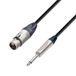 Adam Hall Cables 5 STAR MFP 0300 Microfoonkabel Neutrik XLR Vrouwelijk naar 6,3 mm jack mono 3 m