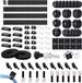 TRU COMPONENTS T23CA007 Kabelhouderassortiment TC-12888384 Bundel-Ø (bereik) 1 tot 40 mm Zwart 1 set(s)