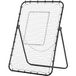 Football Rebounder Net Adjustable Height Angle Adjustable Foldable Rebounder Target Fixing Pegs Included 123 X 73 X 178.5 cm Black White