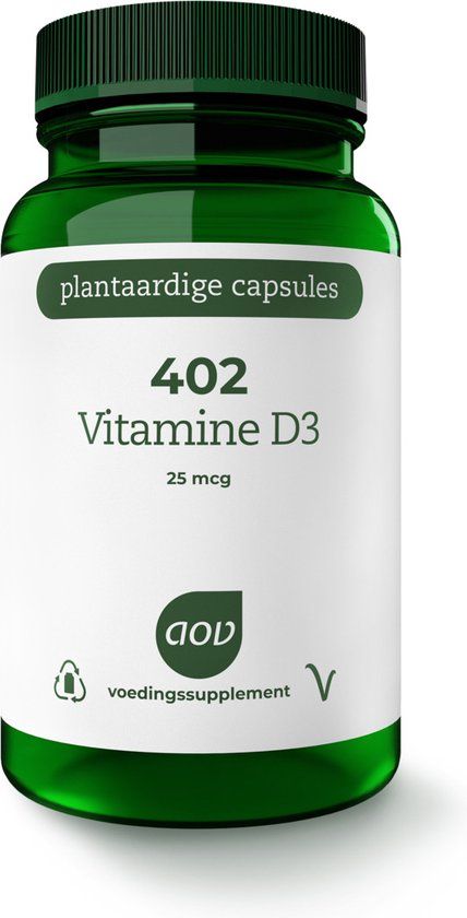 AOV 402 Vitamine D3 25mcg - 60 Vegacaps - Vitaminen - Voedingssupplement