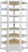 Shelfplaza HOME hoekstelling - 230x60x30 cm - Blanc - 7 planken