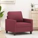 Maison Exclusive - Fauteuil, vin rouge, 60 cm, rembourré