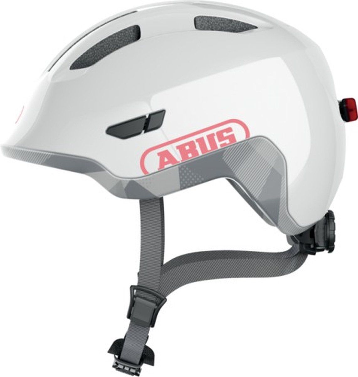 Abus Kinderhelm Smiley 3.0 M LED Shiny White - Wit
