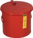 JUSTRITE Dompeltank Metaal - ROOD 30 liter