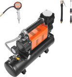Merkloos 12V Luchtcompressor, 6,35 CFM - 150 PSI - 6L Tank met Digitale Meter, Voor Vrachtwagens en Off-Road Voertuigen