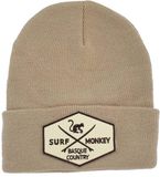 Surf Monkey Gebreide muts - Gerecycled - Eén maat - Beige