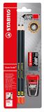 STABILO - Grafietpotloden set - Exam Grade - Incl 4 x grafietpotlood, gum & puntenslijper - Blister