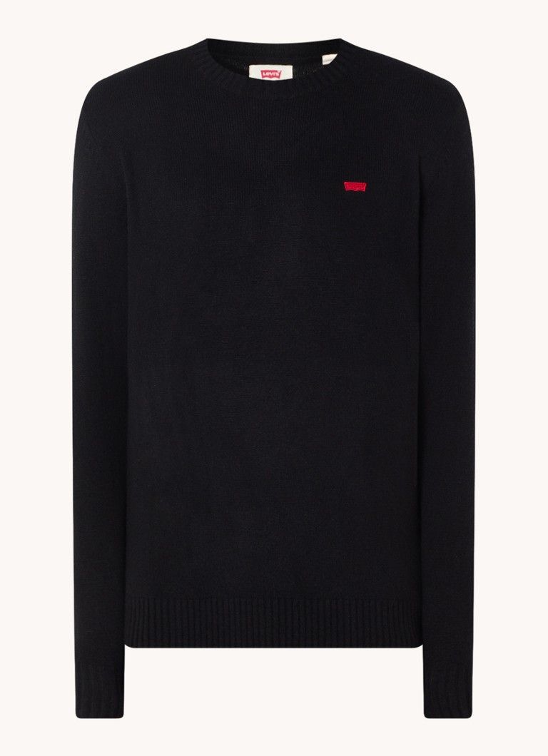 Levi's Fine Knit Wool Blend Sweater with Logo