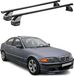 Menabo dakdragers voor BMW 3-serie E46 sedan, bouwjaar 1998-2007, roestvrij staal, zwart