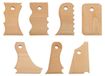 Set d'outils en terre cuite - 7 pièces Formeur de pied en terre cuite - Hêtre - Céramique - Formes diverses - Design unique
