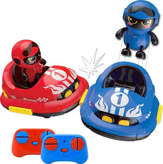 Gear2Play RC Crazy Bumper Cars Duoset - Rood & Blauw