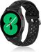 Strap-it Samsung Galaxy Watch 4 - 40mm siliconen bandje met gaatjes - zwart