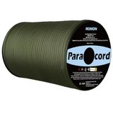 Romon Paracord 4 mm, 100 m, 9-aderig, scheurvast, nylon, voor survival, camping, legergroen