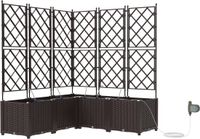 vidaXL Plantenbak 5 st bruin 120 x 120 x 142 cm pp