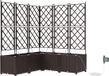 vidaXL Plantenbak 5 st bruin 120 x 120 x 142 cm pp