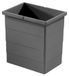 Hailo Einbaumülleimer Hailo Inneneimer 1225869 gris foncé 20L 350x226x330 mm avec 2 poignées