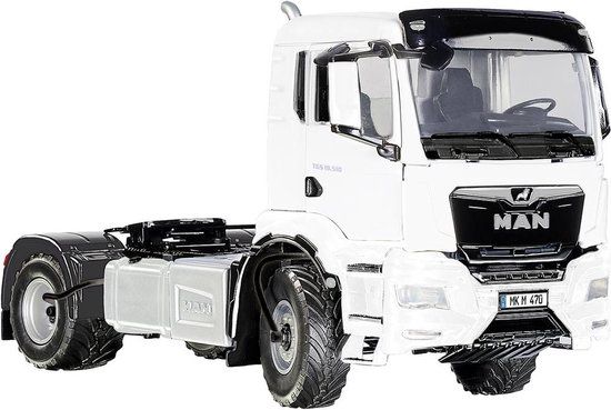 WIKING 077652 MAN TGS 18.510 4x4 BL 2-assige trekker, model vrachtwagen, 1:32, metaal/kunststof, vanaf 14 jaar, veel functies, inclusief bandendrukregeling, draaibaar radiatorrooster