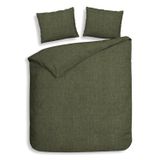 Heckett & Lane Flanel dekbedovertrek Franela (Hunter Green)-200x200/220 cm