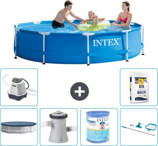 Intex Rond Frame Zwembad - 305 x 76 cm - Blauw - Compleet Pakket