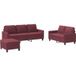 Maison Exclusive - Ensemble de canapés 3 pièces avec coussins rouge bordeaux tissu