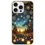 Apple iPhone 16 Pro Max magie de noel bedrukt siliconen hoesje