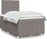 Maison Exclusive - Boxspringbed met matras, taupe, 120x190 cm, gestoffeerd