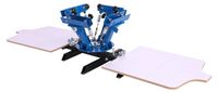 Presse de sérigraphie 4 couleurs 2 stations 540 x 450 mm