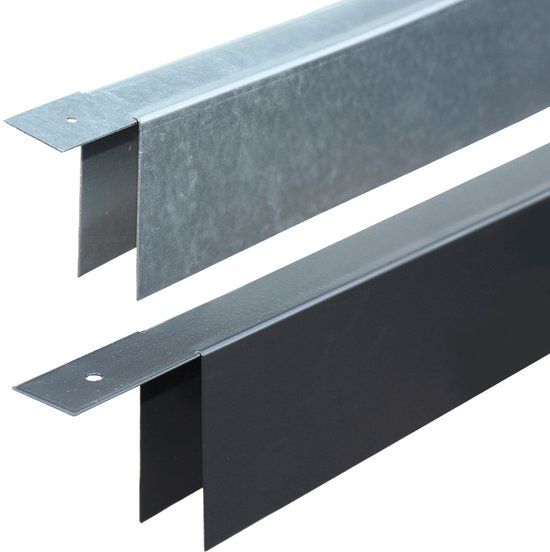 Merkloos Tuindeco U-profiel zwart 29,0 mm