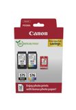 Canon PG-575 + CL-576 Pack valeur Cartouches d'encre - Noir et couleur - 2 paquets