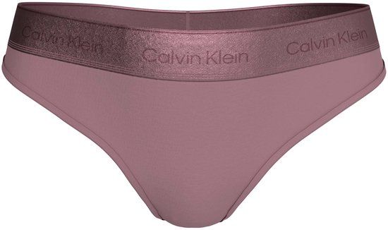 Calvin Klein String Vrouwen Paars Katoen, Modal, Elastaan