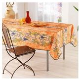 PROMO LINGE Provençaals Rechthoekig Tafelkleed Wisteria 100% Polyester Oranje