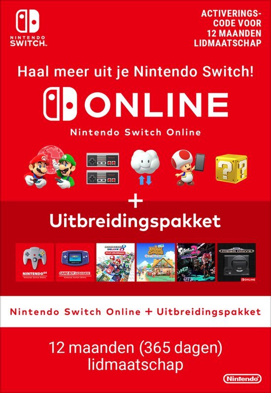 Nintendo Nintendo Switch Online + Expansion Pack (365 Days Individual Membership)