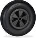 Merkloos Relaxdays kruiwagenwiel 3.50-6 massief rubber kunststof velg anti-lek 100 kg zwart