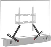 Barkan Universele Soundbar-bevestiging, Verstelbare beugel voor montage boven of onder de tv, Zwart