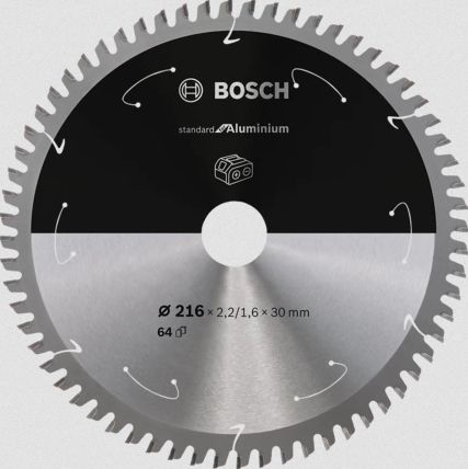 Bosch Cirkelzaagblad - 21.6 cm - 64 tanden - Aluminium - 1 stuk