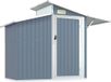 Abri de jardin 270x130x208,5 cm acier galvanisé gris